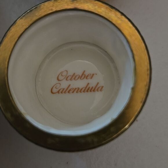 Vintage Flower Porcelain Or Ceramic Trinket Boxes Collectibles - Picture 11 of 12